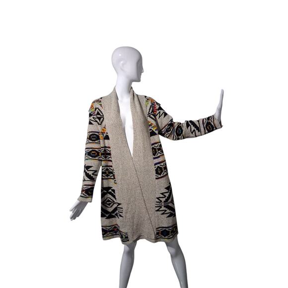 Anthropologie Northern Angel Womens size XL Cardigan Aztec Southwestern Duster - Picture 1 of 15